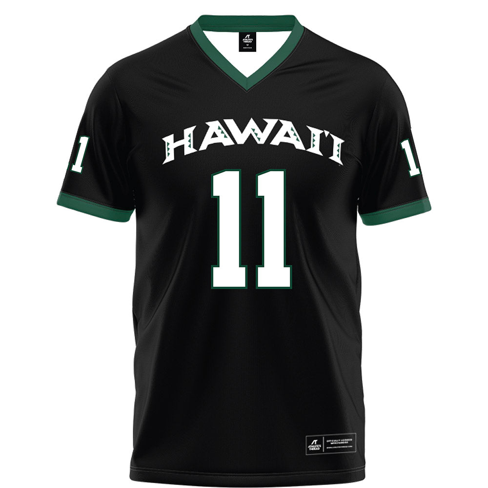 Hawaii - NCAA Football : Jamih Otis - Black Football Jersey-0