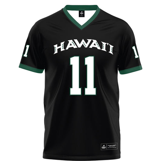 Hawaii - NCAA Football : Jamih Otis - Black Football Jersey-0