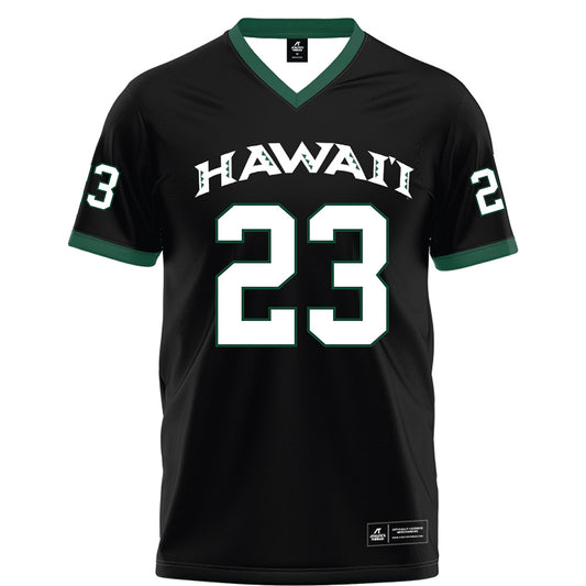 Hawaii - NCAA Football : Kydel Stone - Black Football Jersey-0
