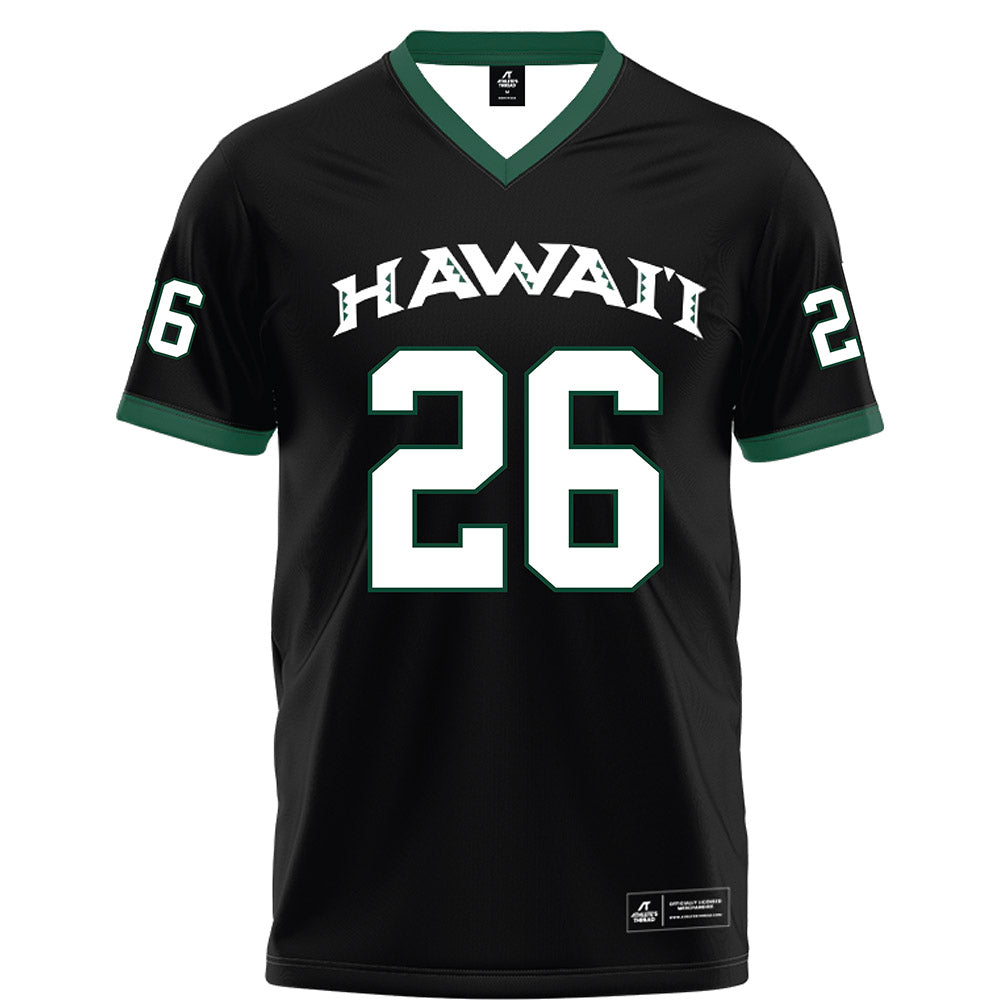 Hawaii - NCAA Football : Sitani Mikaele - Black Football Jersey-0