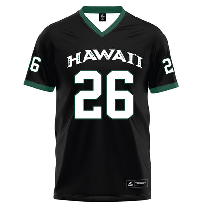 Hawaii - NCAA Football : Sitani Mikaele - Black Football Jersey-0