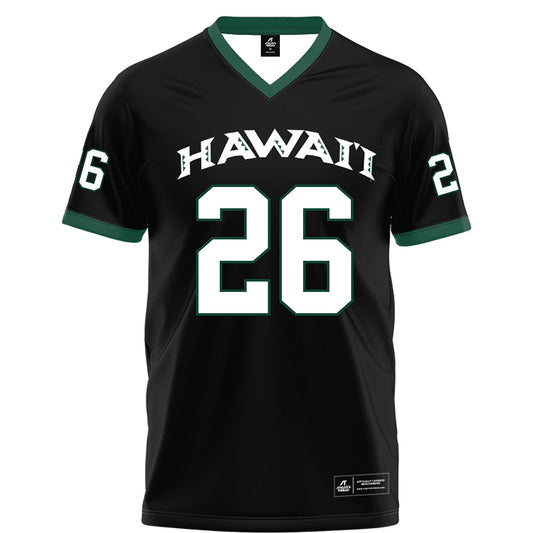 Hawaii - NCAA Football : Sitani Mikaele - Black Football Jersey-0
