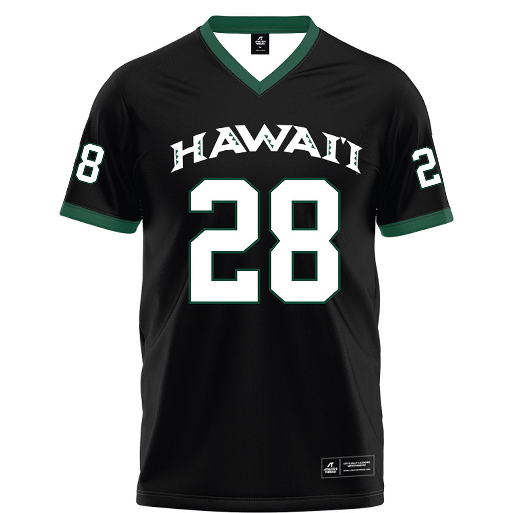 Hawaii - NCAA Football : Vaifanua Peko - Black Football Jersey-0