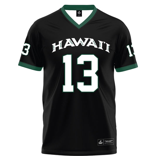 Hawaii - NCAA Football : Jalen Smith - Black Football Jersey-0