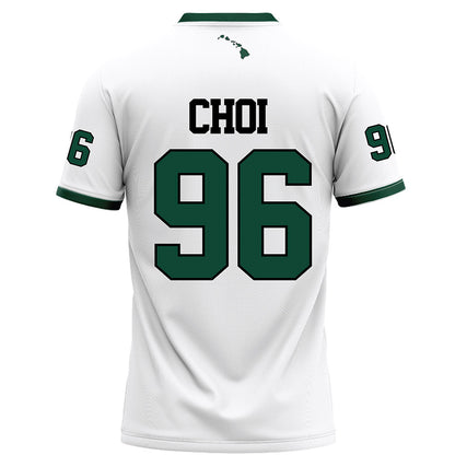 Hawaii - NCAA Football : Andrew Choi - White Football Jersey-1