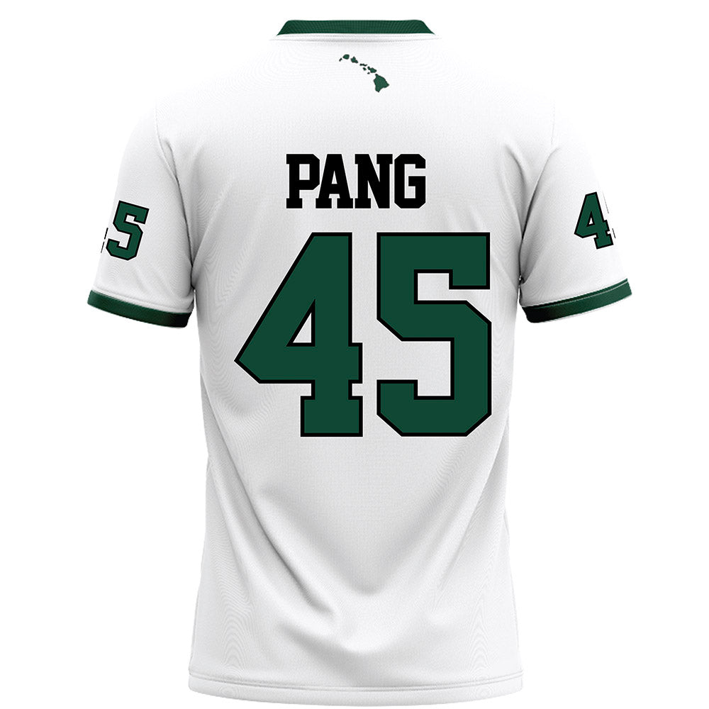 Hawaii - NCAA Football : Nicholas Pang - White Football Jersey-1