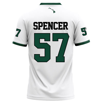 Hawaii - NCAA Football : Ethan Spencer - White Football Jersey