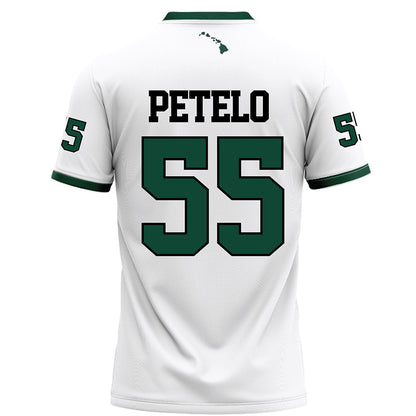 Hawaii - NCAA Football : Zoram Petelo - White Football Jersey-1
