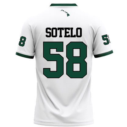 Hawaii - NCAA Football : Zhen-keith Sotelo - White Football Jersey