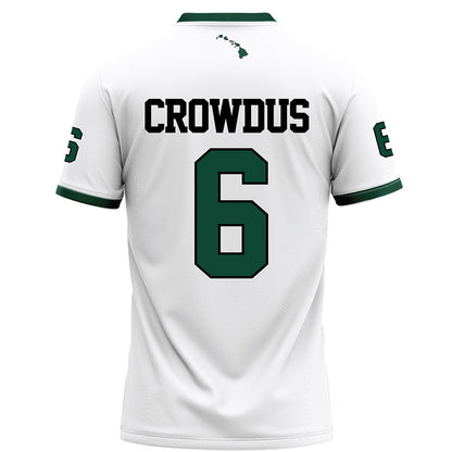 Hawaii - NCAA Football : Dekel Crowdus - White Football Jersey