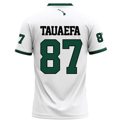 Hawaii - NCAA Football : Devon Tauaefa - White Football Jersey-1
