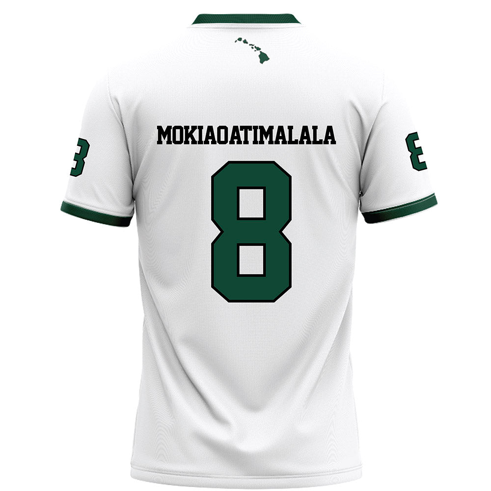 Hawaii - NCAA Football : Tamatoa Mokiao-Atimalala - White Football Jersey