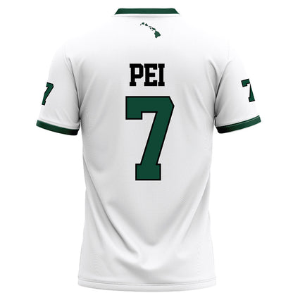 Hawaii - NCAA Football : Meki Pei - Football Jersey