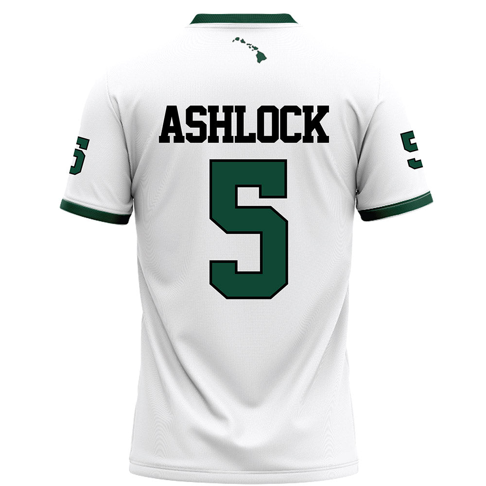 Hawaii - NCAA Football : Pofele Ashlock - White Football Jersey-1