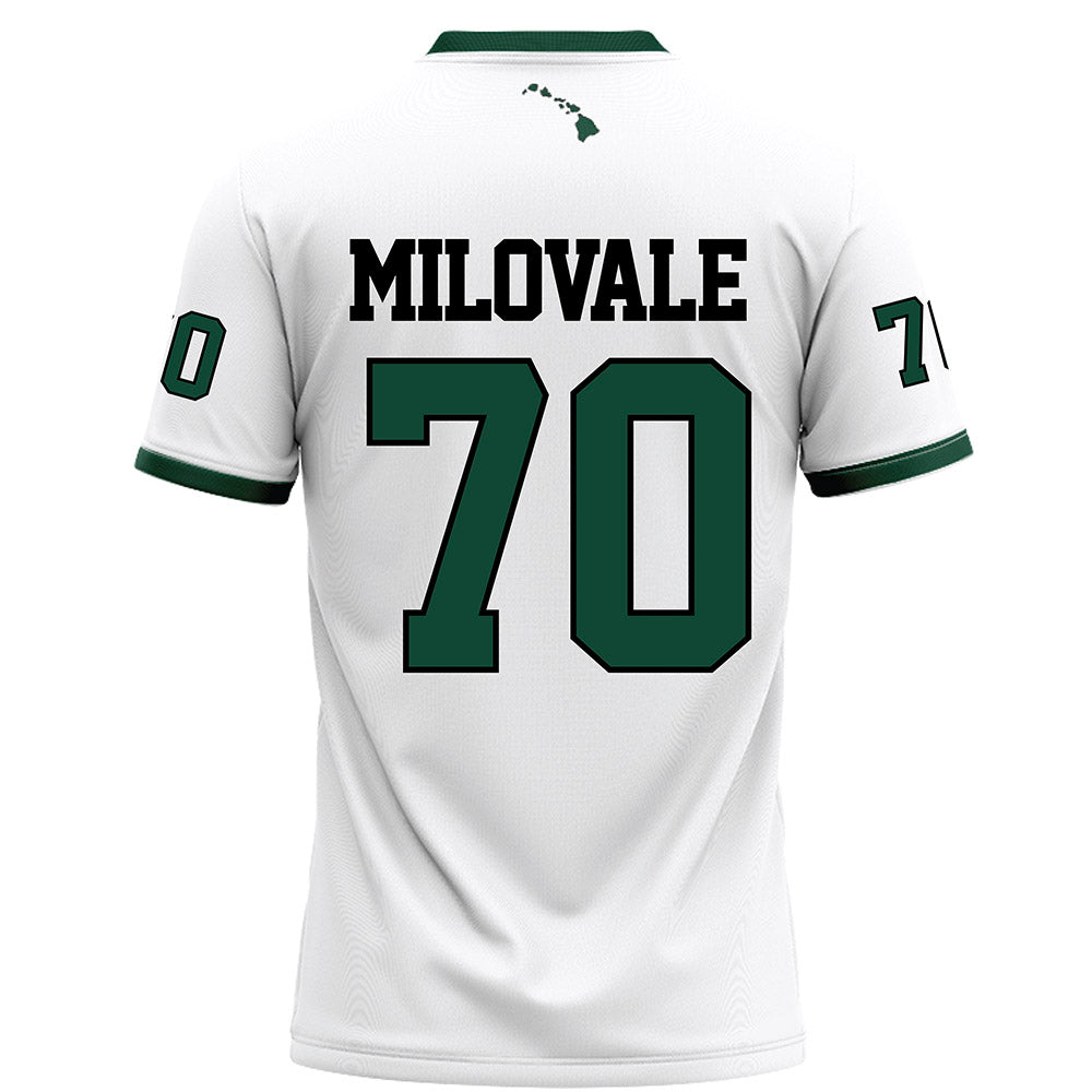 Hawaii - NCAA Footballl : James Milovale - Football Jersey