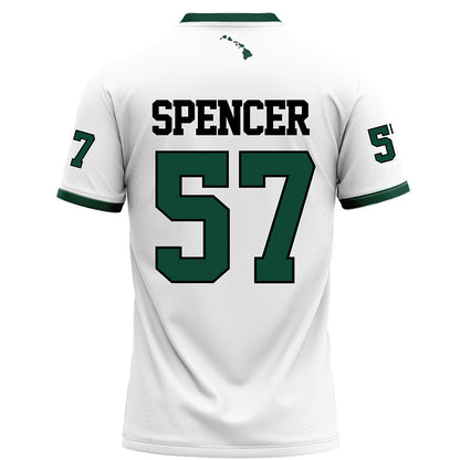 Hawaii - NCAA Football : Ethan Spencer - White Football Jersey-1