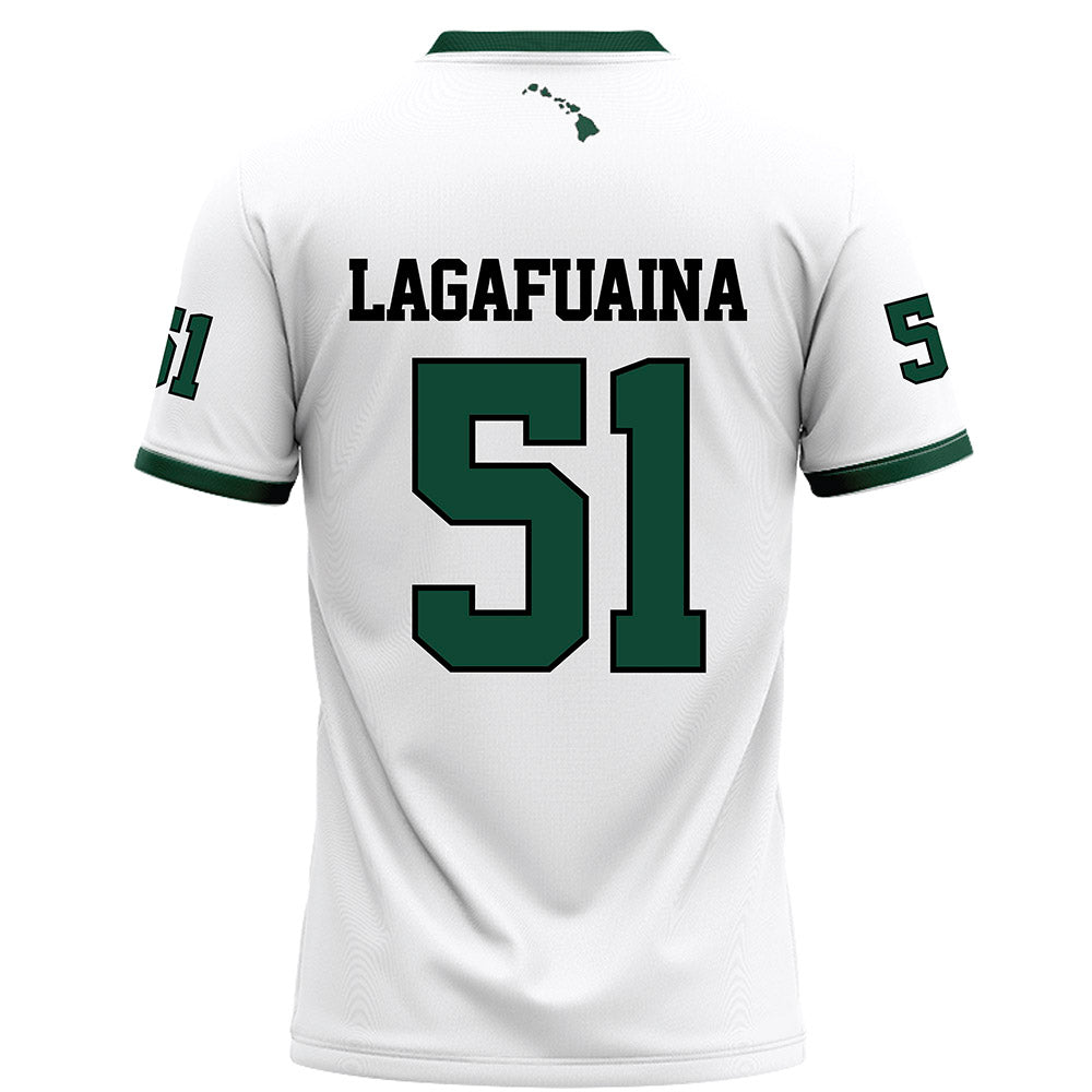 Hawaii - NCAA Football : LesterLaisene Lagafuaina - Football Jersey