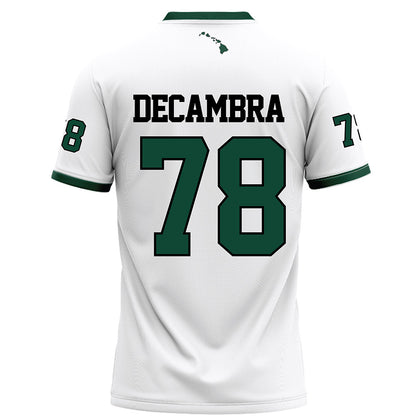 Hawaii - NCAA Football : Blaine Decambra - White Football Jersey-1
