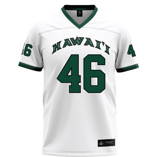 Hawaii - NCAA Football : Kellen Robins-Beers - White Football Jersey-0