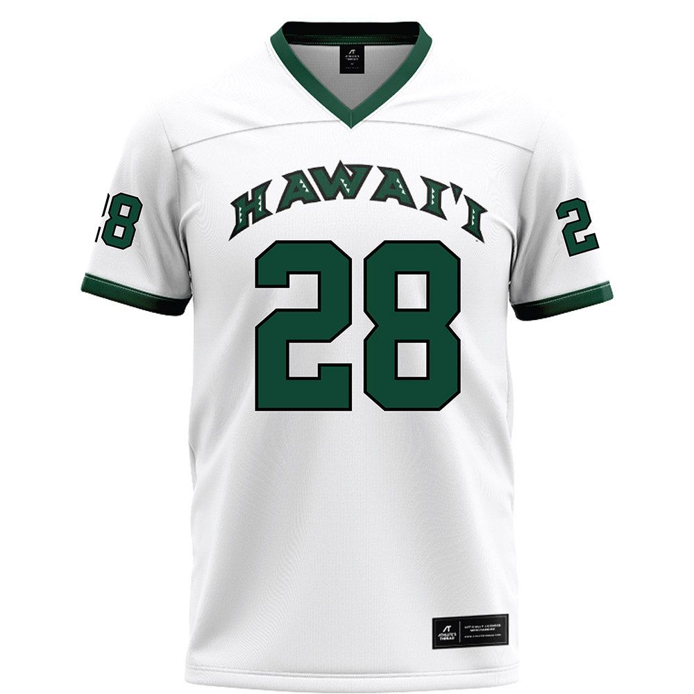Hawaii - NCAA Football : Vaifanua Peko - White Football Jersey-0