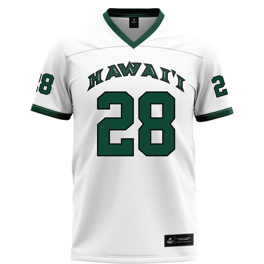 Hawaii - NCAA Football : Vaifanua Peko - White Football Jersey-0