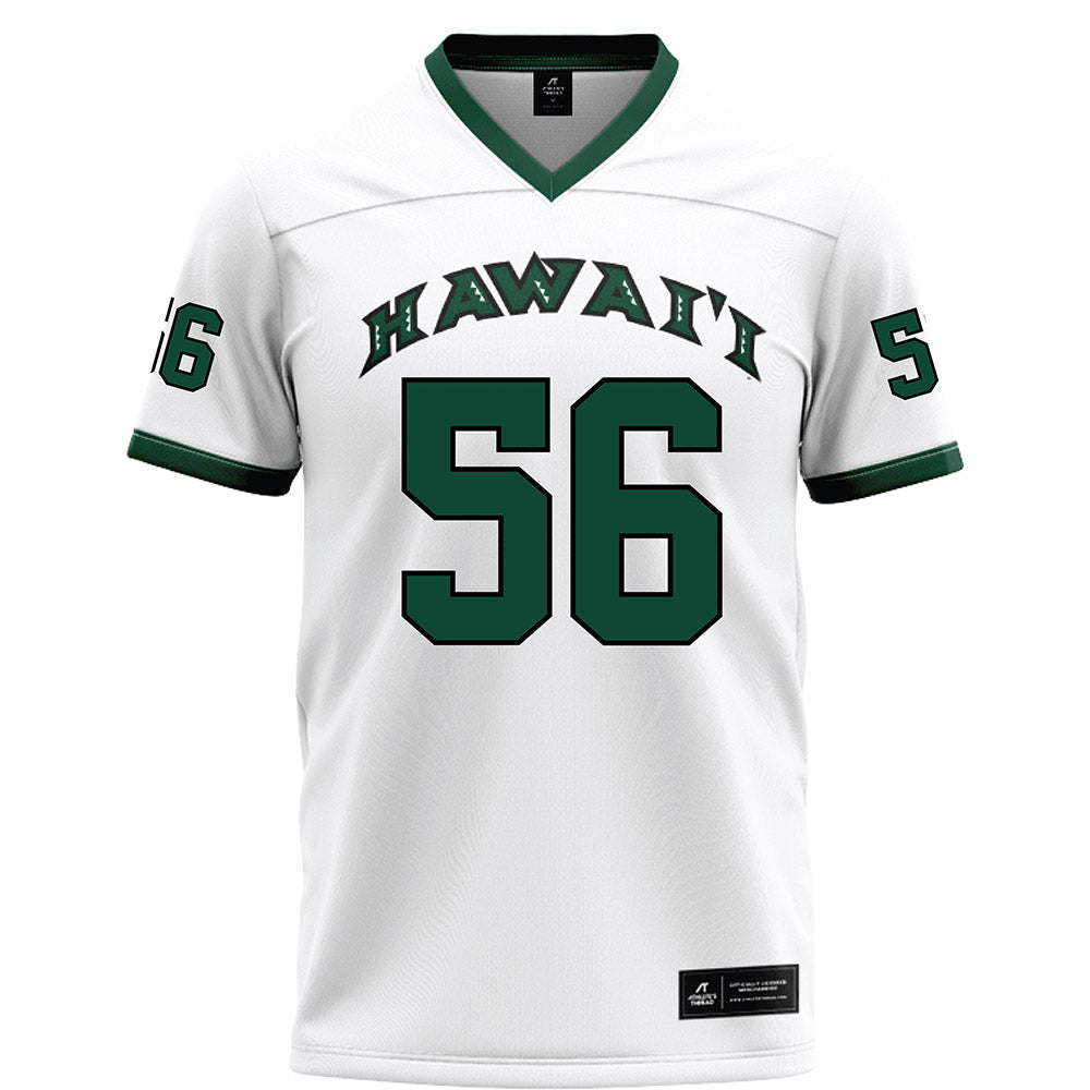 Hawaii - NCAA Football : Boogie Henderson - White Football Jersey-0