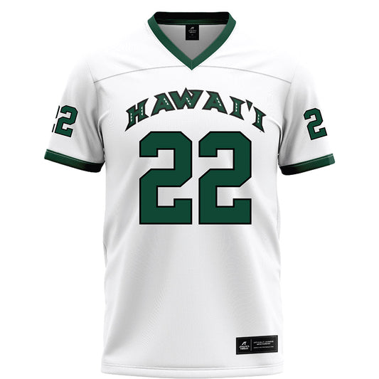 Hawaii - NCAA Football : Ezekiel Rodrigues - White Football Jersey-0