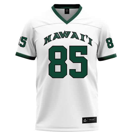 Hawaii - NCAA Football : Okland Salave'a - White Football Jersey-0