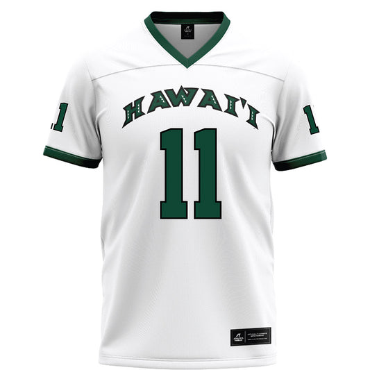 Hawaii - NCAA Football : Jamih Otis - White Football Jersey-0