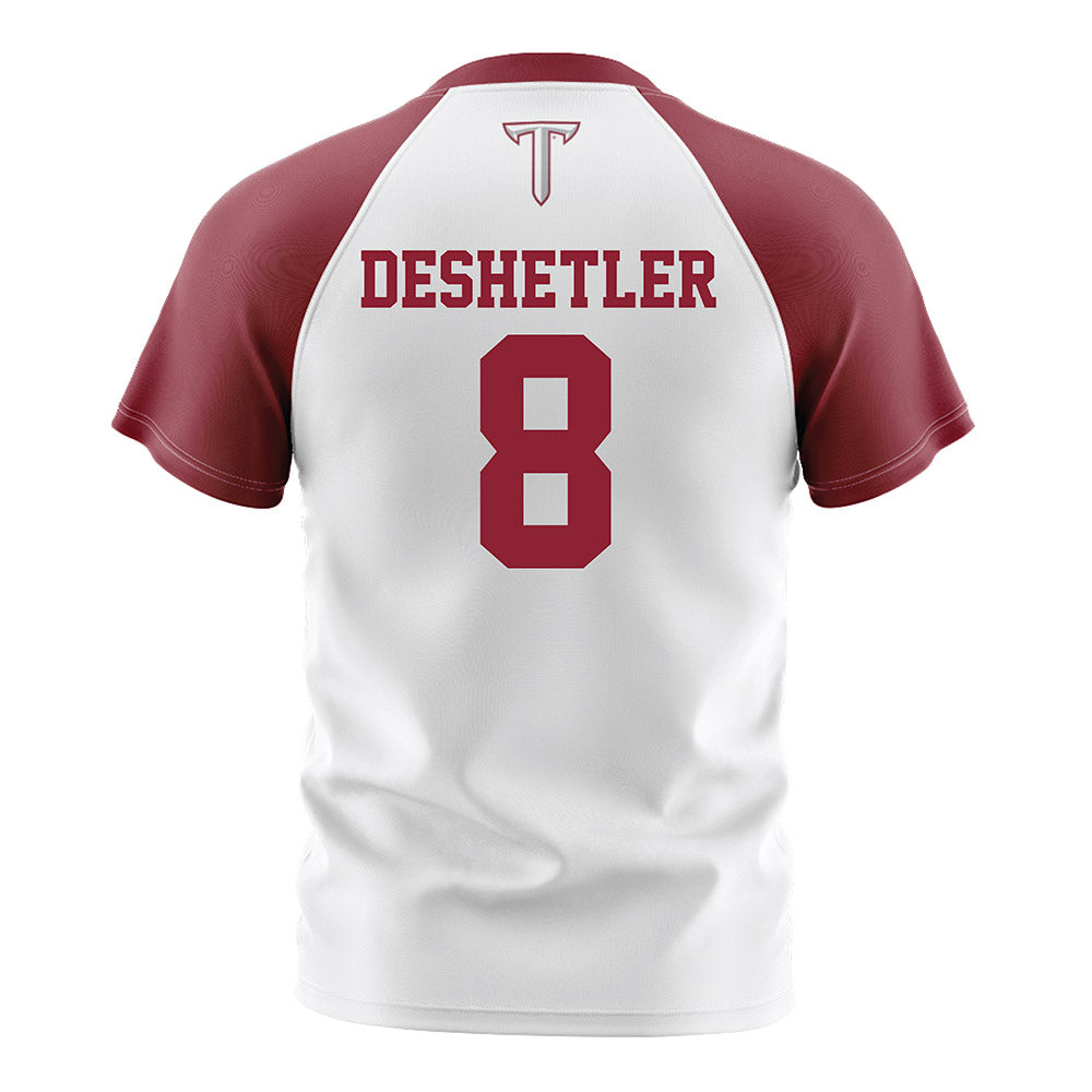 Troy - NCAA Women's Soccer : Grace DeShetler - White Soccer Jersey-1