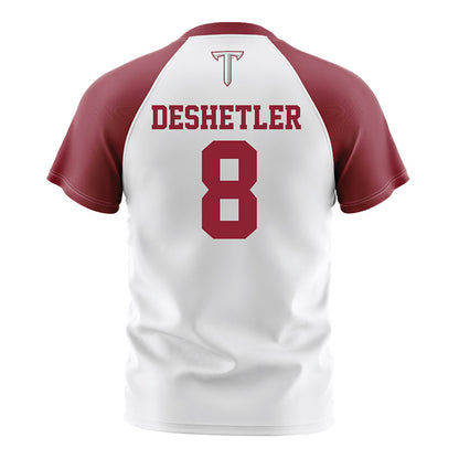 Troy - NCAA Women's Soccer : Grace DeShetler - White Soccer Jersey-1