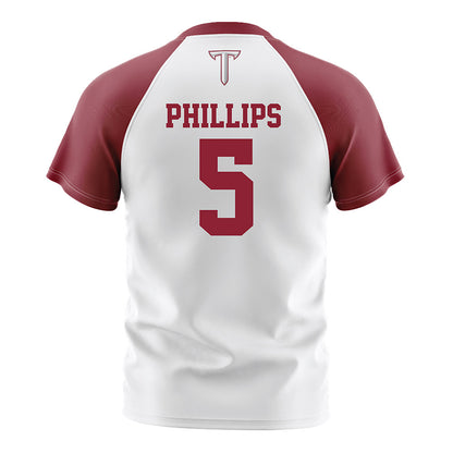 Troy - NCAA Women's Soccer : Hailey Phillips - White Soccer Jersey-1