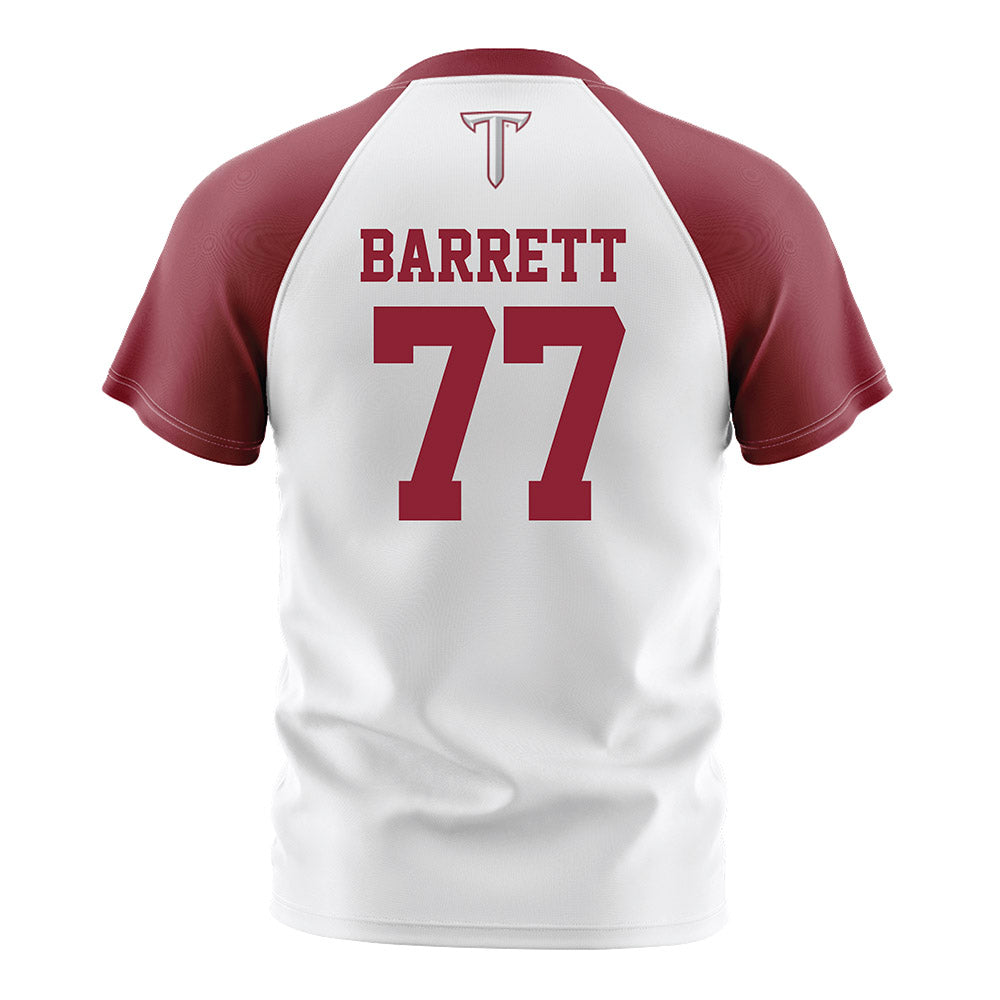 Troy - NCAA Women's Soccer : Kelsey Barrett - White Soccer Jersey-1