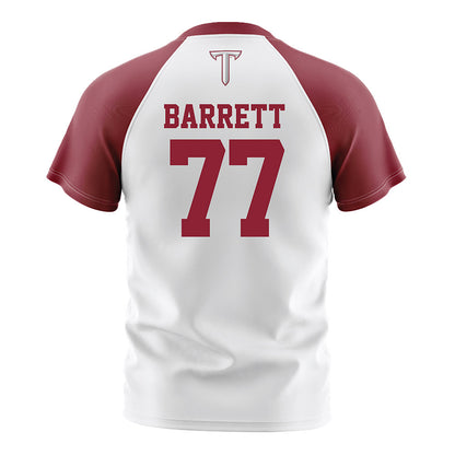 Troy - NCAA Women's Soccer : Kelsey Barrett - White Soccer Jersey-1