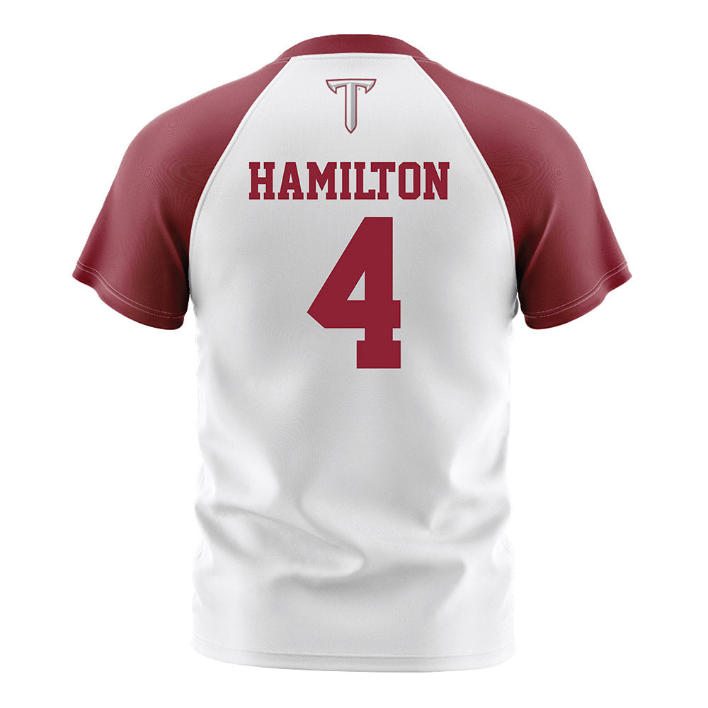 Troy - NCAA Women's Soccer : Imani Hamilton - White Soccer Jersey-1