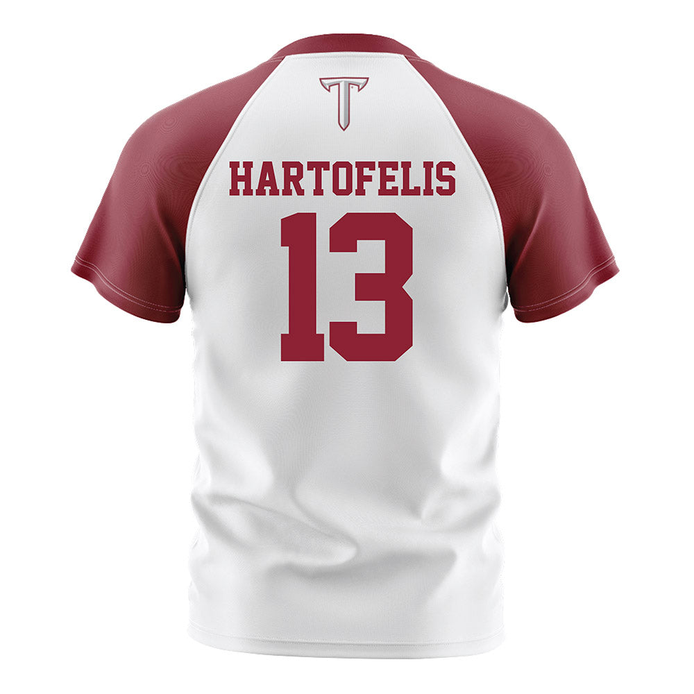 Troy - NCAA Women's Soccer : Isabella Hartofelis - White Soccer Jersey-1