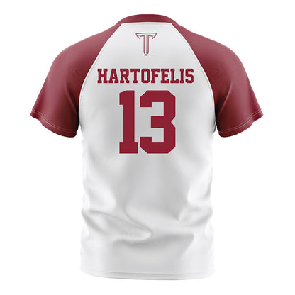 Troy - NCAA Women's Soccer : Isabella Hartofelis - White Soccer Jersey-1