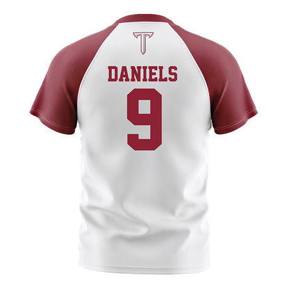 Troy - NCAA Women's Soccer : Jiselle Daniels - White Soccer Jersey-1