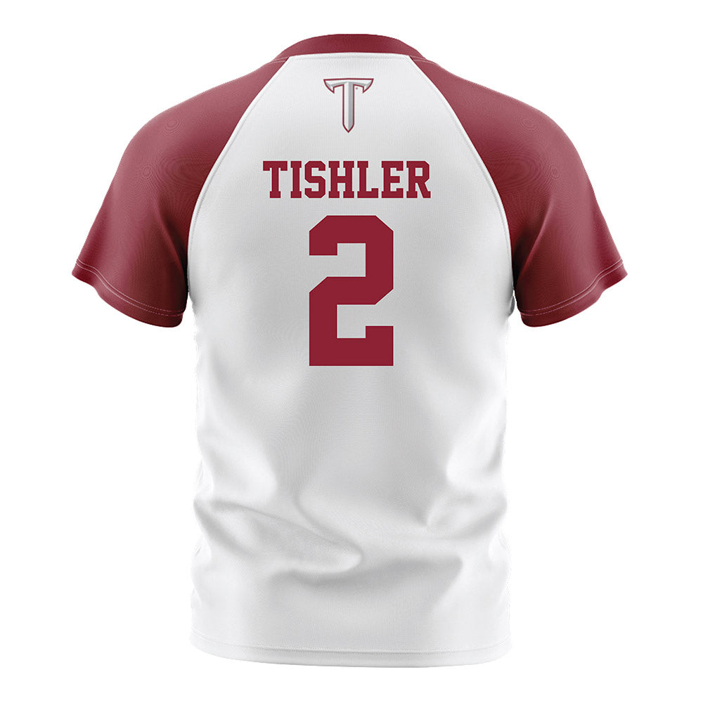 Troy - NCAA Women's Soccer : Tatum Tishler - White Soccer Jersey-1
