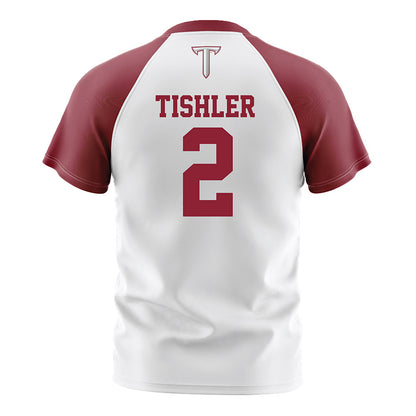 Troy - NCAA Women's Soccer : Tatum Tishler - White Soccer Jersey-1