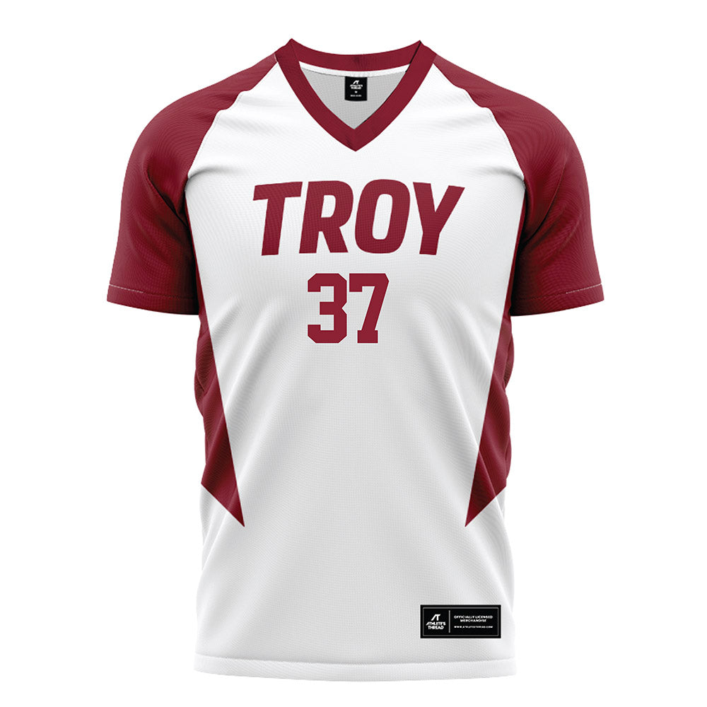 Troy - NCAA Women's Soccer : Melanie Oldner - White Soccer Jersey-0