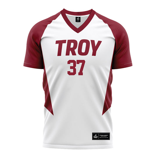 Troy - NCAA Women's Soccer : Melanie Oldner - White Soccer Jersey-0