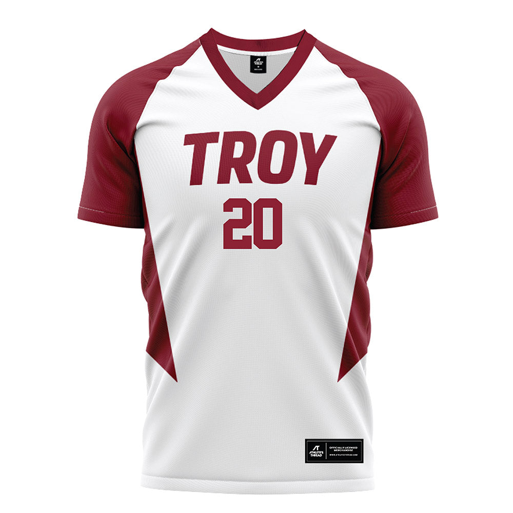 Troy - NCAA Women's Soccer : Brooke Slater - White Soccer Jersey-0