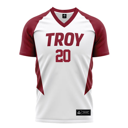 Troy - NCAA Women's Soccer : Brooke Slater - White Soccer Jersey-0