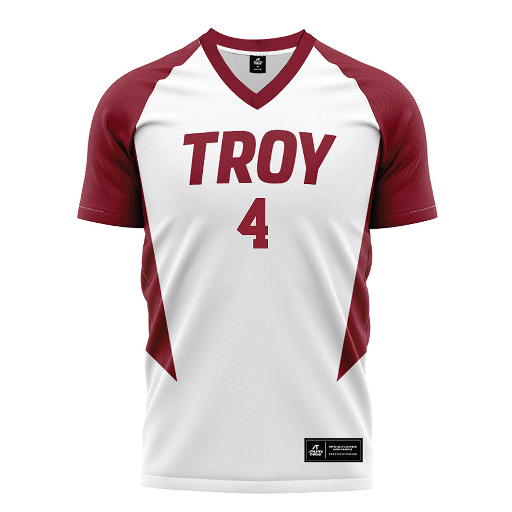 Troy - NCAA Women's Soccer : Imani Hamilton - White Soccer Jersey-0