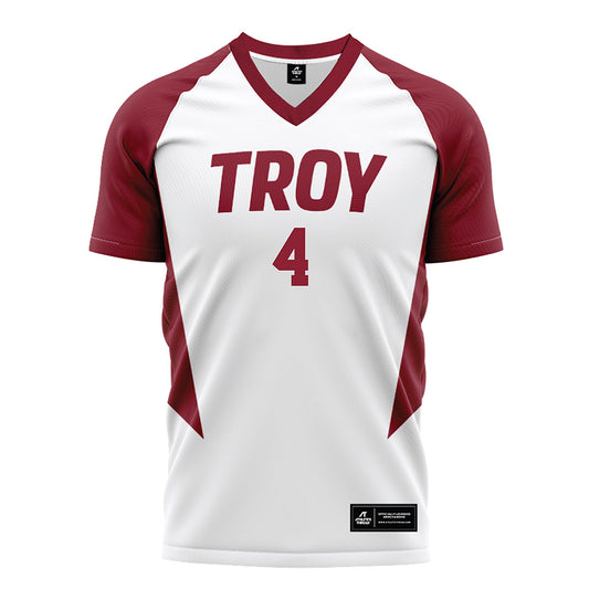 Troy - NCAA Women's Soccer : Imani Hamilton - White Soccer Jersey-0