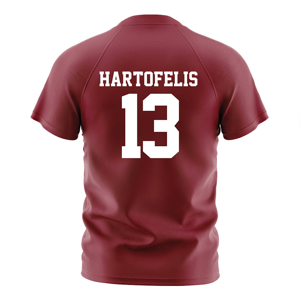Troy - NCAA Women's Soccer : Isabella Hartofelis - Cardinal Red Soccer Jersey-1