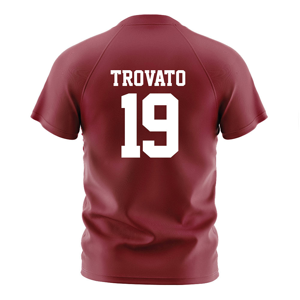 Troy - NCAA Women's Soccer : Danielle Trovato - Cardinal Red Soccer Jersey-1