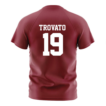 Troy - NCAA Women's Soccer : Danielle Trovato - Cardinal Red Soccer Jersey-1