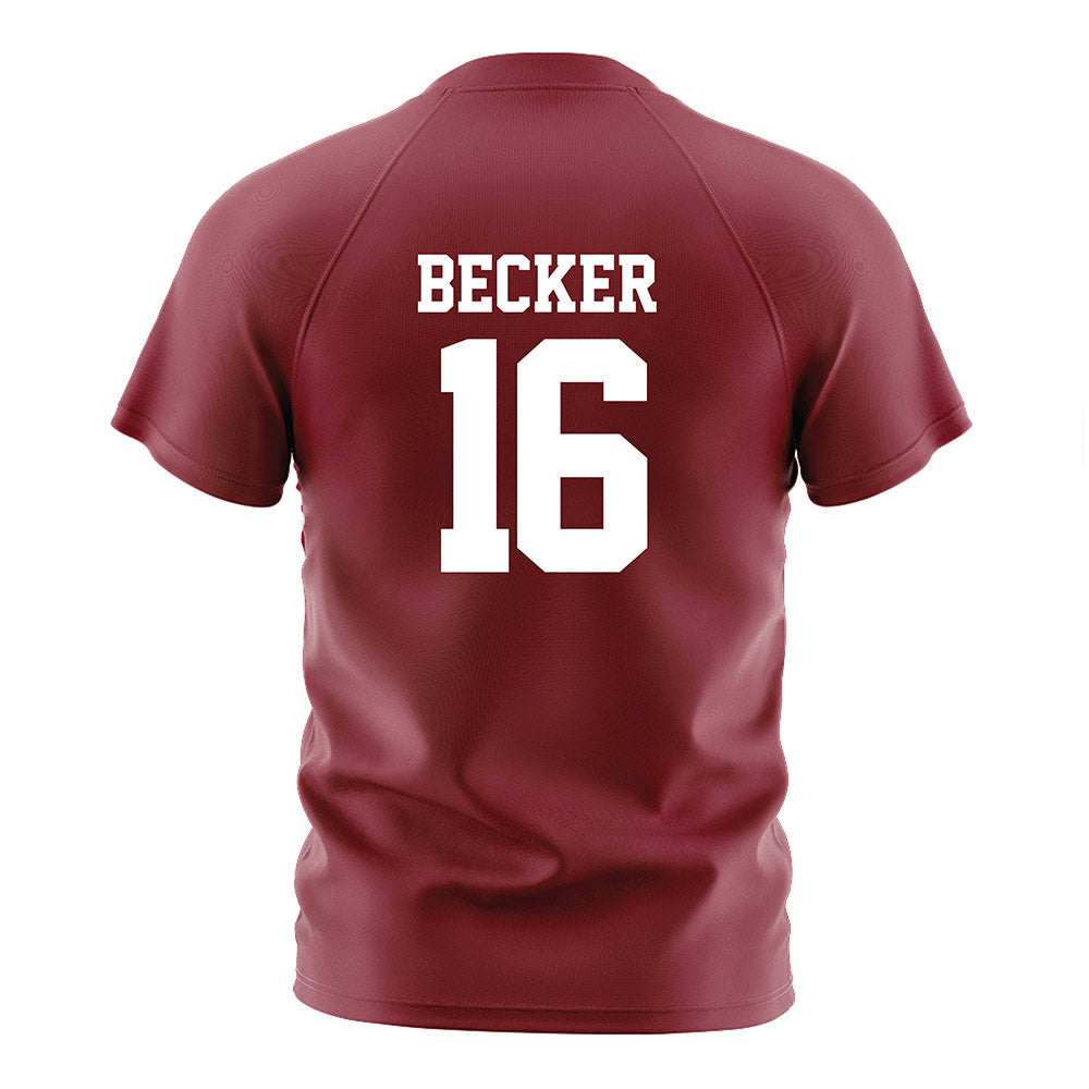 Troy - NCAA Women's Soccer : Brooke Becker - Cardinal Red Soccer Jersey-1